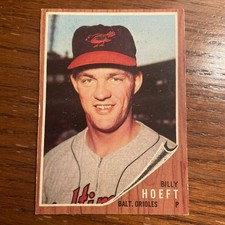 1962 Topps #134 Billy Hoeft VGEX Orioles 