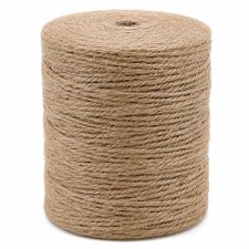 KINGLAKE Natural Jute Twine String 656 Feet 2mm Twine for Crafts Gift Wrappin...