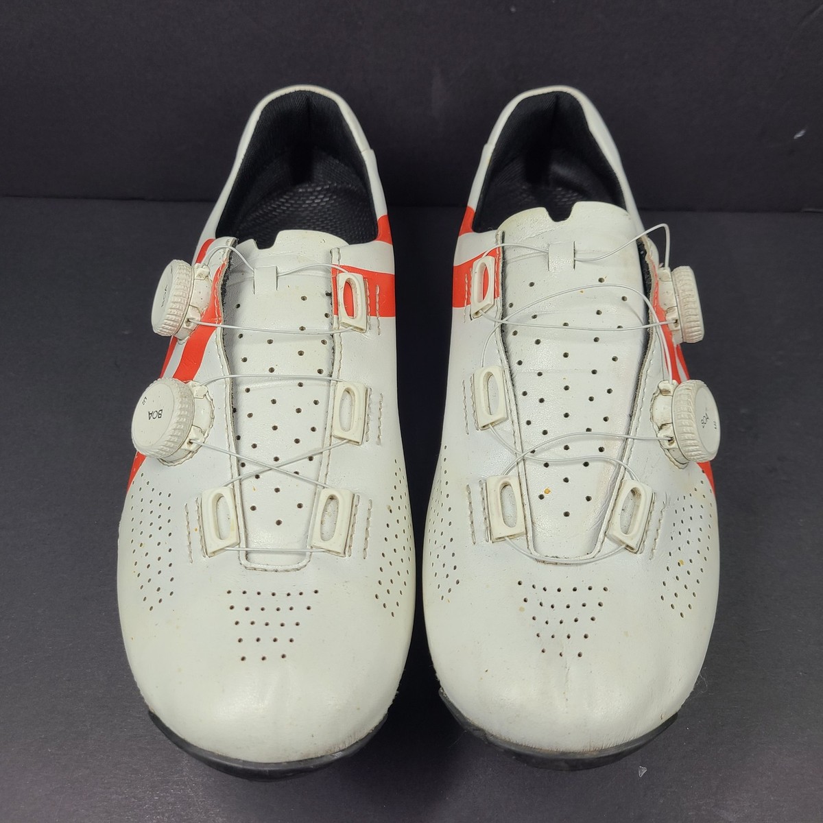 Nimbl Ultimate Pro Men's Road Cycling Shoes White Red Maple Leaf