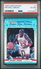 1988 Fleer Michael Jordan Sticker 7 PSA 6