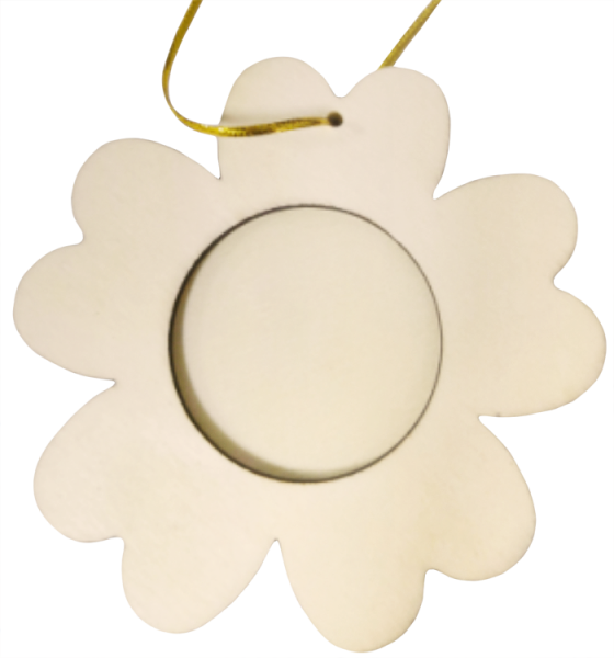 Holz-Bilderrahmen Blume Zum Bemalen Geschenk Muttertag Ostern Kinder Basteln-image