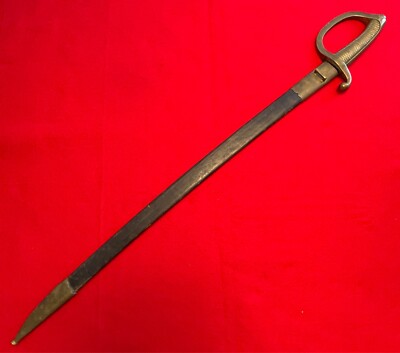 Antique Spanish Sword Saber Artilleria Fabricale TOLEDO with Leather Sheat