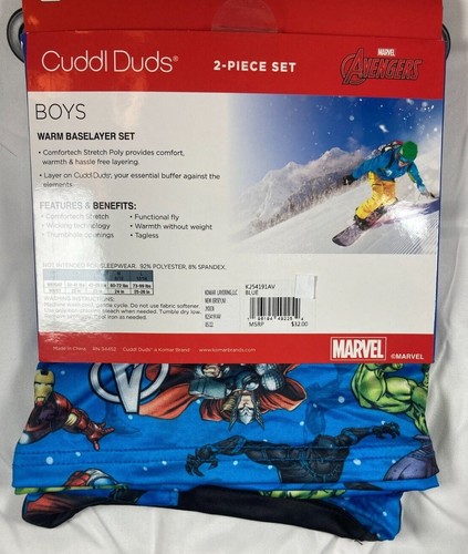 NWT Boys Cuddl Duds Base Layers 2-Piece Top/Pants Assorted Sizes & Colors - Picture 54 of 77