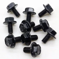 Set of 10 Body Fender Hex Head Flange Bolts Screws For Toyota & Lexus 9010506137