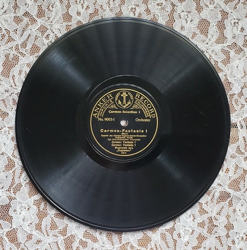 Bizet's CARMEN Fantasie I & II, 78 RPM, RARE Anker Record, No. 9003-II, Importe' - Picture 2 of 4