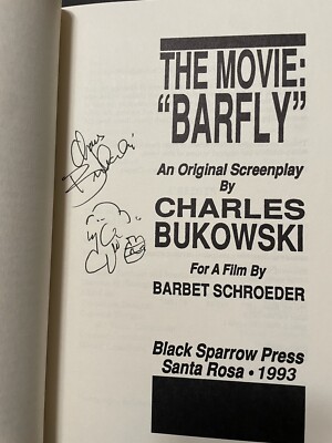 Book Barfly ~ CHARLES BUKOWSKI ~ SIGNED Limited Rare