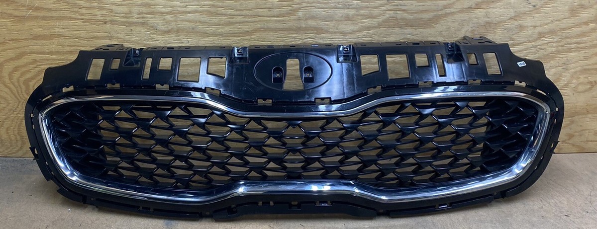 2020 2021 KIA SPORTAGE FRONT UPPER GRILLE BLACK CHROME OEM 86355