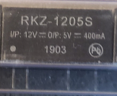 RKZ-1205S Isolated DC/DC Converters 2W DC/DC 3kV UNREG 12Vin 5Voutput (DS1D1)