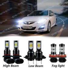 For Mazda 6 2011 2012 2013 Mazda6 Led Headlight 9005 H7 H11 Fog Light Bulbs 6pcs