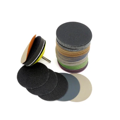 Wet and Dry Sanding Discs 50 75 100mm Hook and Loop Sandpaper Pads 60-10000 Grit