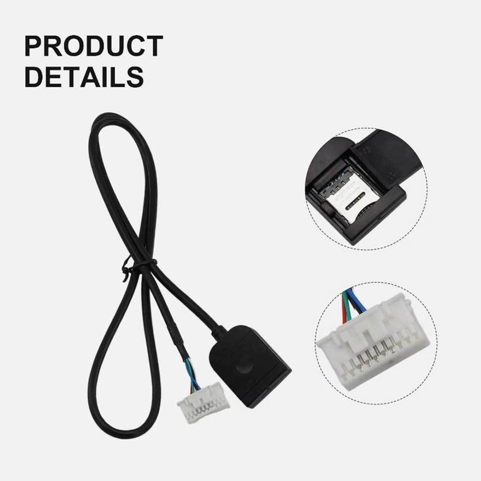 Car Sim Card Slot Adapter For Android Radio Multimedia Gps Cable ...