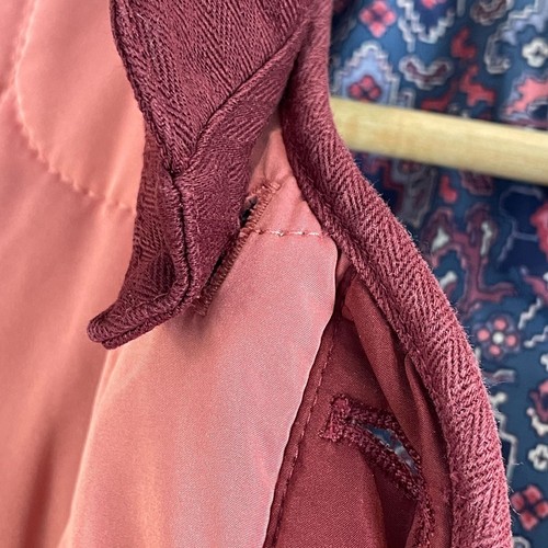 Sundance Womens Large Pink Georgina Quilted Jacket Removable Collar - Picture 7 of 13