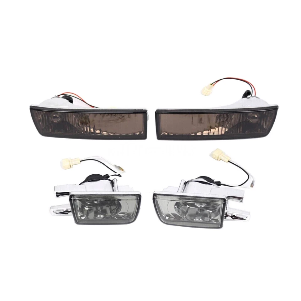 Smoked Front Bumper Fog Light+Corner Turn Signal For VW Jetta Golf Mk3 1993-1998 Foto 2 de 4