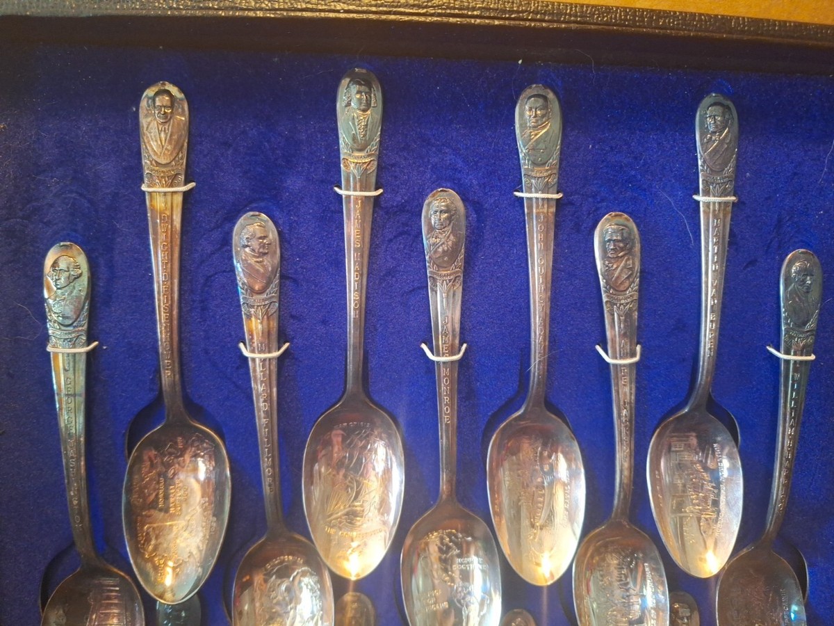 Vintage William Rogers 36 Presidents Commemorative Spoons