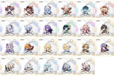 Genshin Impact Series Acrylic Bag Pendant Keychain Cosplay Keyring Collect Gift