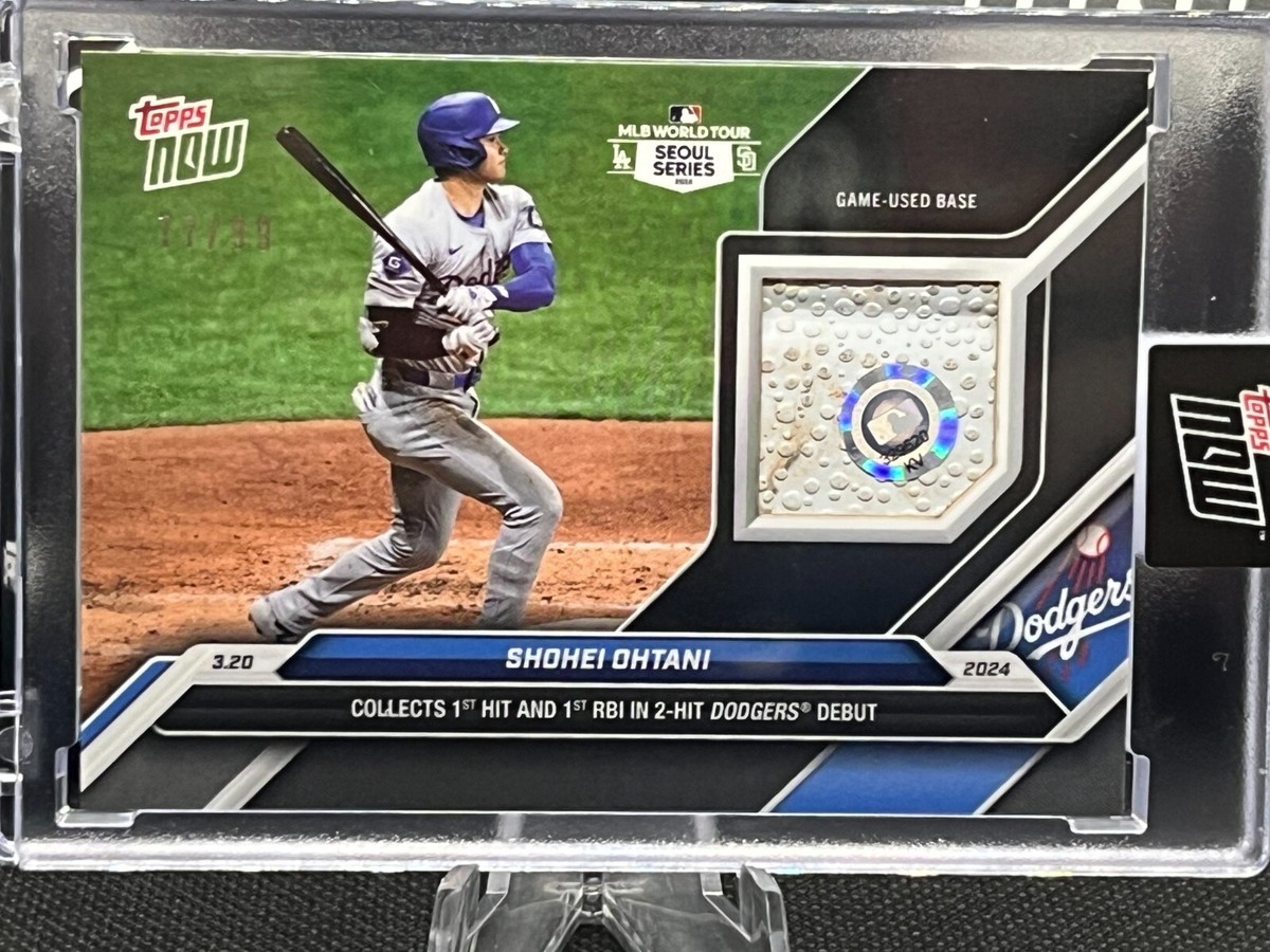 🚀 SHOHEI OHTANI 2024 MLB Topps Now #1 Game Used Base BLACK