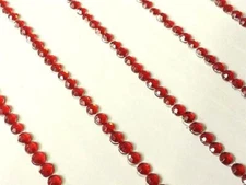 CraftbuddyUS 300pcs 2mm Red Self Adhesive Diamante Rhinestone Strip Gems, DIY  