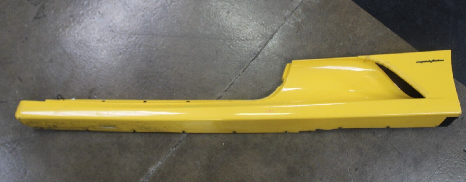 Ferrari F430, Coupe, Spider, LH, Rocker Panel, Yellow, Dmg, Used, P/N 68021110