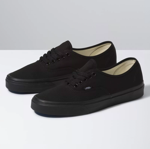 vans authentic black black