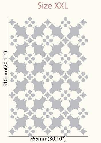 Decorative STENCIL Paint Wall Furniture Ornament Cardmaking Reusable Art TE300 - Picture 16 of 17