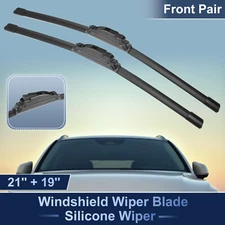 2pcs Front Silicone Windshield Wiper Blades for Mazda 3 2003-2008 J / U Hook