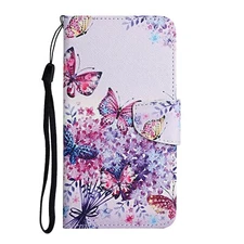 Butterfly Flip Phone Case For iPhone Samsung Huawei LG Sony Nokia OPPO Xiaomi Vi