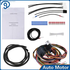 12v Street Hot Rat Muscle Rod Wiring 14Circuit Universal Wire Harness 14Fuse