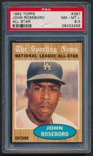 1962 Topps #397 John Roseboro Los Angeles Dodgers AS PSA 8.5