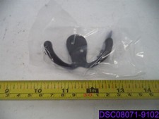 Qty  10 2 Packs x 5 : Franklin Brass B59104M-FB-C Double Prong Hook Black