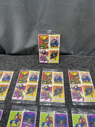 Vintage Sealed 44 Superboy Superman Batman Robin Stickers 1995 Walmart Kids Meal - Picture 5 of 16