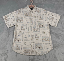 VTG Warner Bros Studio Store Golf Short Sleeve Shirt Mens Med Bugs Bunny Taz