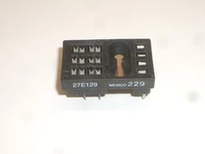 POTTER BRUMFIELD 27E129 14 PIN 4PDT RELAY SOCKET FOR R10-Exx4 SERIES RELAYS