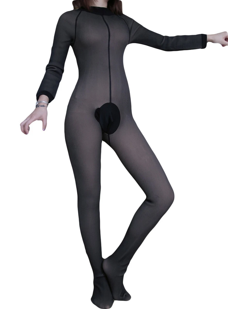 NEW Unisex 800D Velvet Full Bodyhose Bodystocking Warm Bodysuit