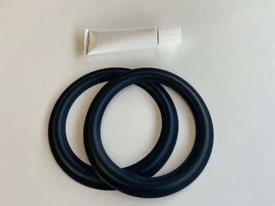 2x original rubber surrounds Dynaudio 15W75 incl. 20 ml adhesive new SR 115/2 # 64