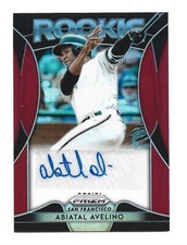 Abiatal Avelino AUTOGRAPH Red San Francisco Giants 2019 Panini Prizm RA-AA AUTO