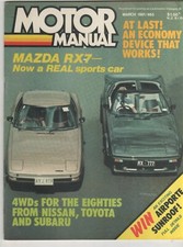 Motor Manual 1981 Mar Cadillac Datsun Patrol MQ Toyota Landcruiser FJ60 Mazda RX