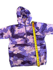 The Childrens Place 1/2 Zip Pullover WindBreaker-Blue  Pink/Purple-Size S 5/6 