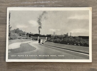 MOUNTAIN HOME, ID Idaho ~ UNION PACIFIC RAILROAD VIADUCT Postcard