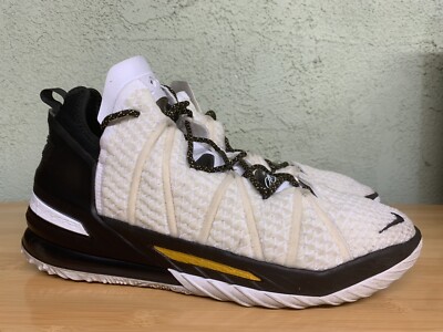 Nike Lebron 18 Lakers Home White Amarillo Black Gold Men's