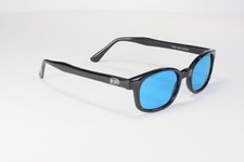 X - KD's Sunglasses Black Frames / Turquoise Blue Lens, Comes W/Free Pouch 
