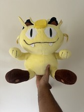 Vintage 1999 Pokemon Meowth Jumbo Plush 18" Stuffed Animal Hasbro Tomy