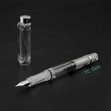 2018 New Model Wing Sung 3009 Clear Transparent Fountain Pen Fine Nib 