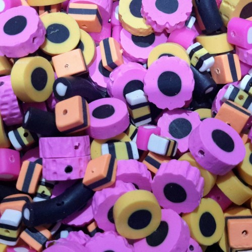 Hmade Polymer Clay Licorice, Mixed, 7-14x7-12x4-6mm, 40pcs, Free post Oz Selle - Picture 3 of 3