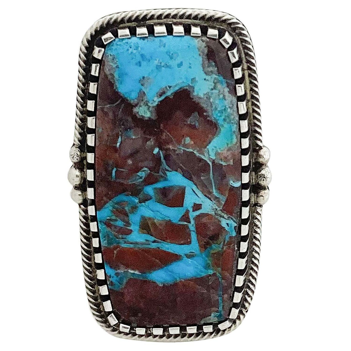 One Of The Most Detailed Navajo 'Bear' Bisbee Turquoise Native American Jewelry Silver Bracelet One Of The Most Detailed Navajo 'Bear' Bisbee Turquoise Native American Jewelry Silver Bracelet