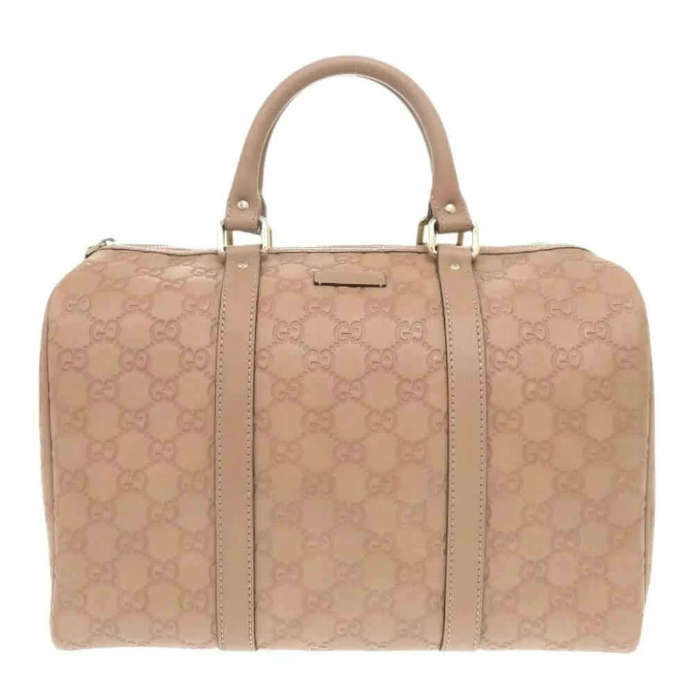 Sac Gucci Microguccissima 449646 cuir rose Boston 1257 authentique