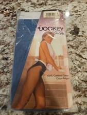 New Vintage One Jockey For Her French Cut Brief Size 5 NOS Combed Cotton Blue