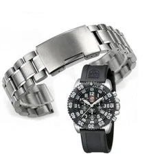 Metal Replacement Watch Band Fits Luminox Sea Colormark Dive 3180 3181 3183 #015