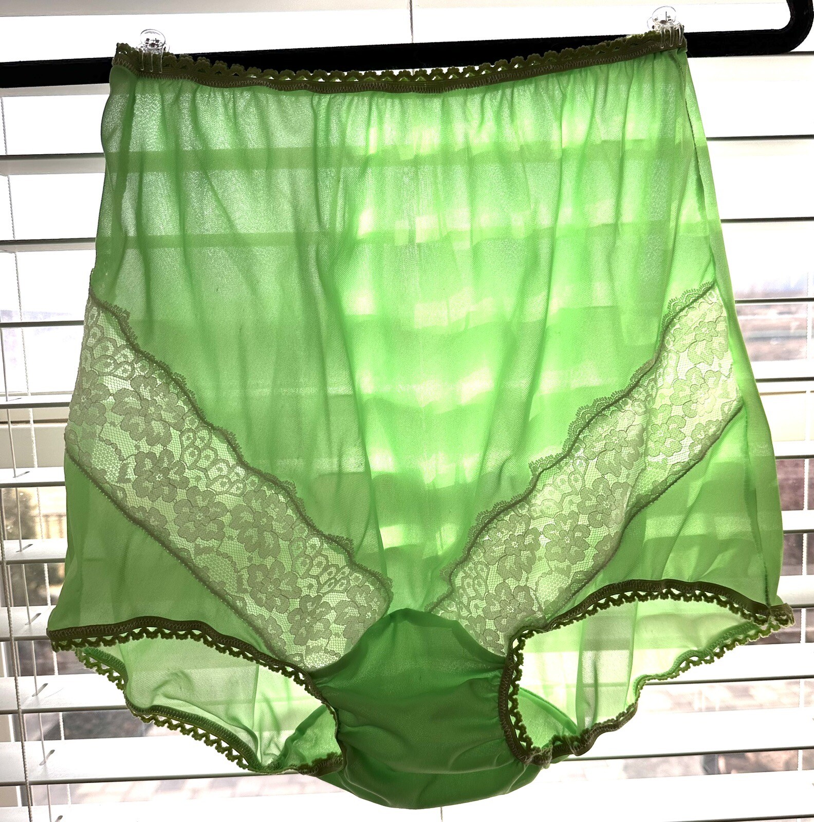 vintage Style Panties Panty Stunning Lucy Ann Nylon Size 9 Lg eBay