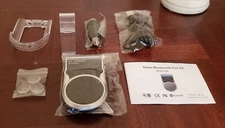 Handsfree Bluetooth Car Kit, Solar Power, USB Cable, Charger, Bracket