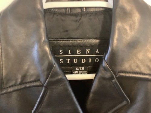 Siena Studio Leather Jacket Size Small 